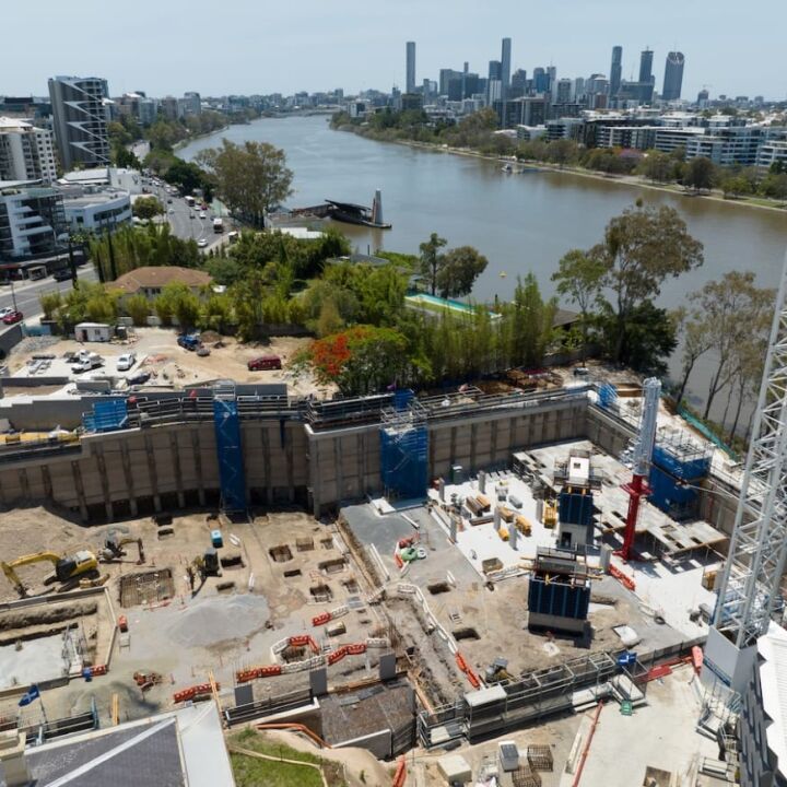 Hutchinson completes earthworks at Consolidated Properties' Toowong apartment development, Monarch Residences