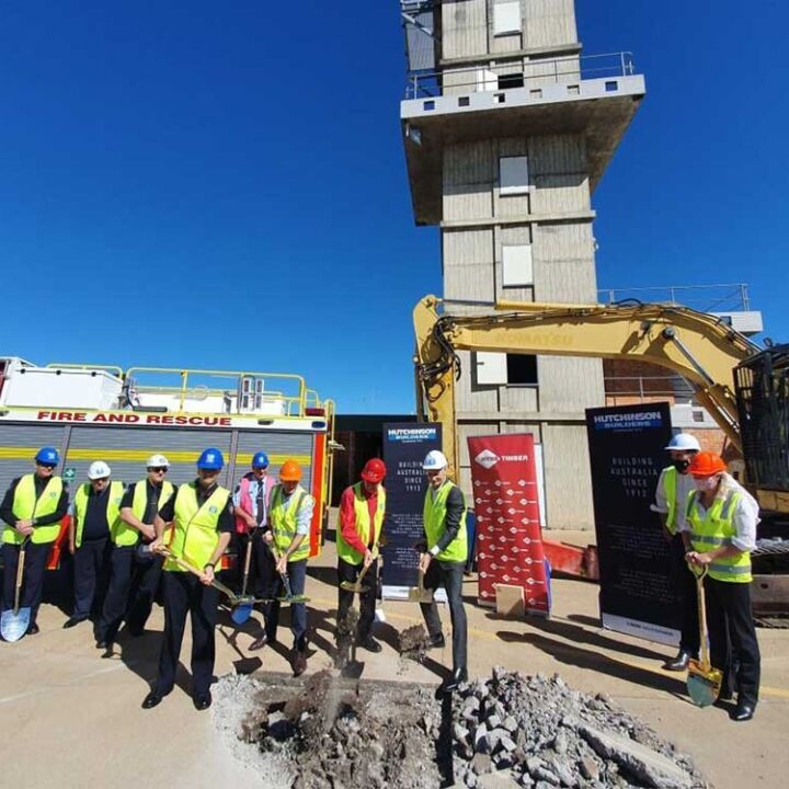 Construction begins on first Australian mass timber fire station in Maryborough